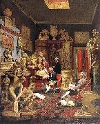 Johann Zoffany Charles Towneley and friends in his library, Spain oil painting artist